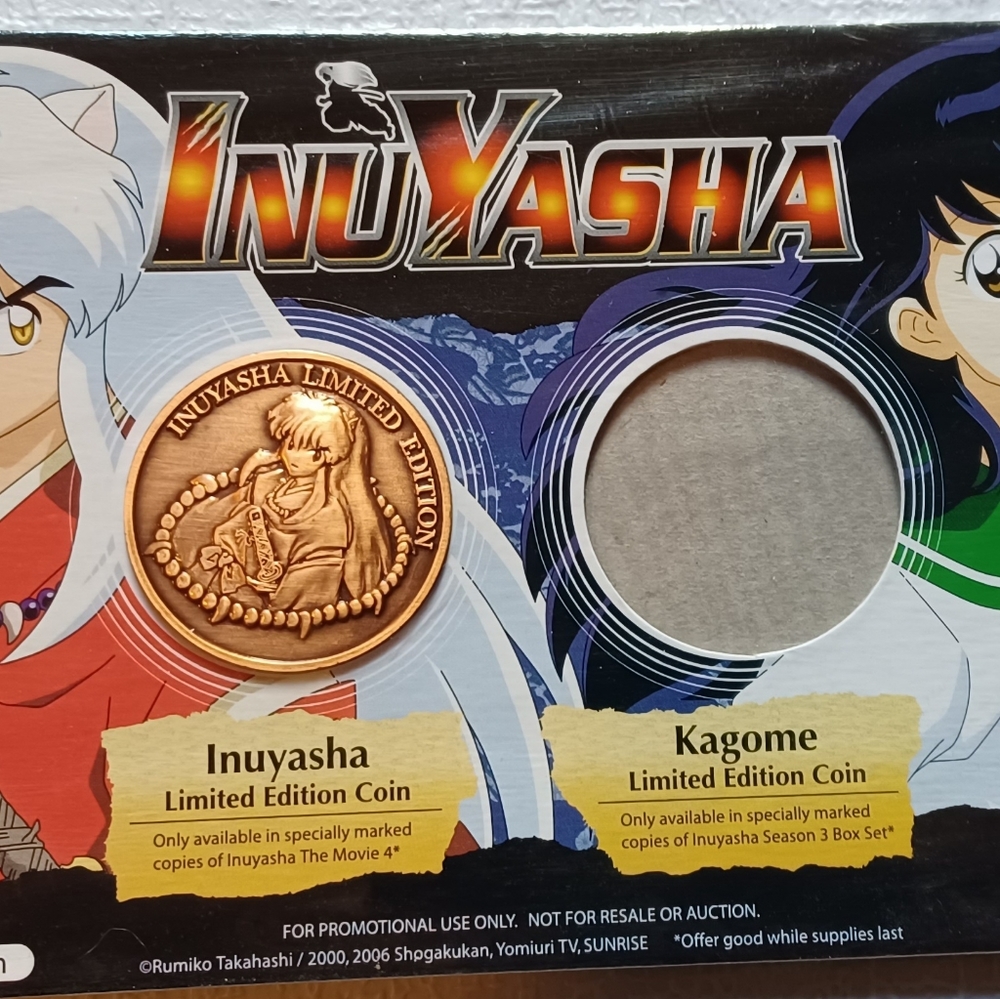 Inuyasha limited edition coin